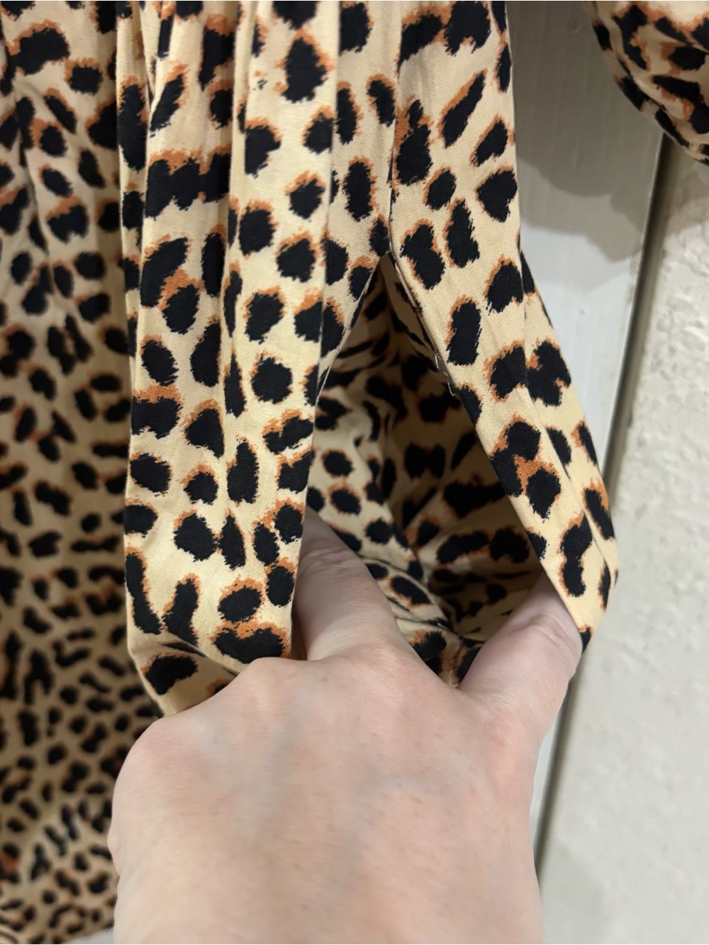Band of the Free Leopard Print Bow-Front Puff Sleeve Mini Dress - Picture 4 of 8